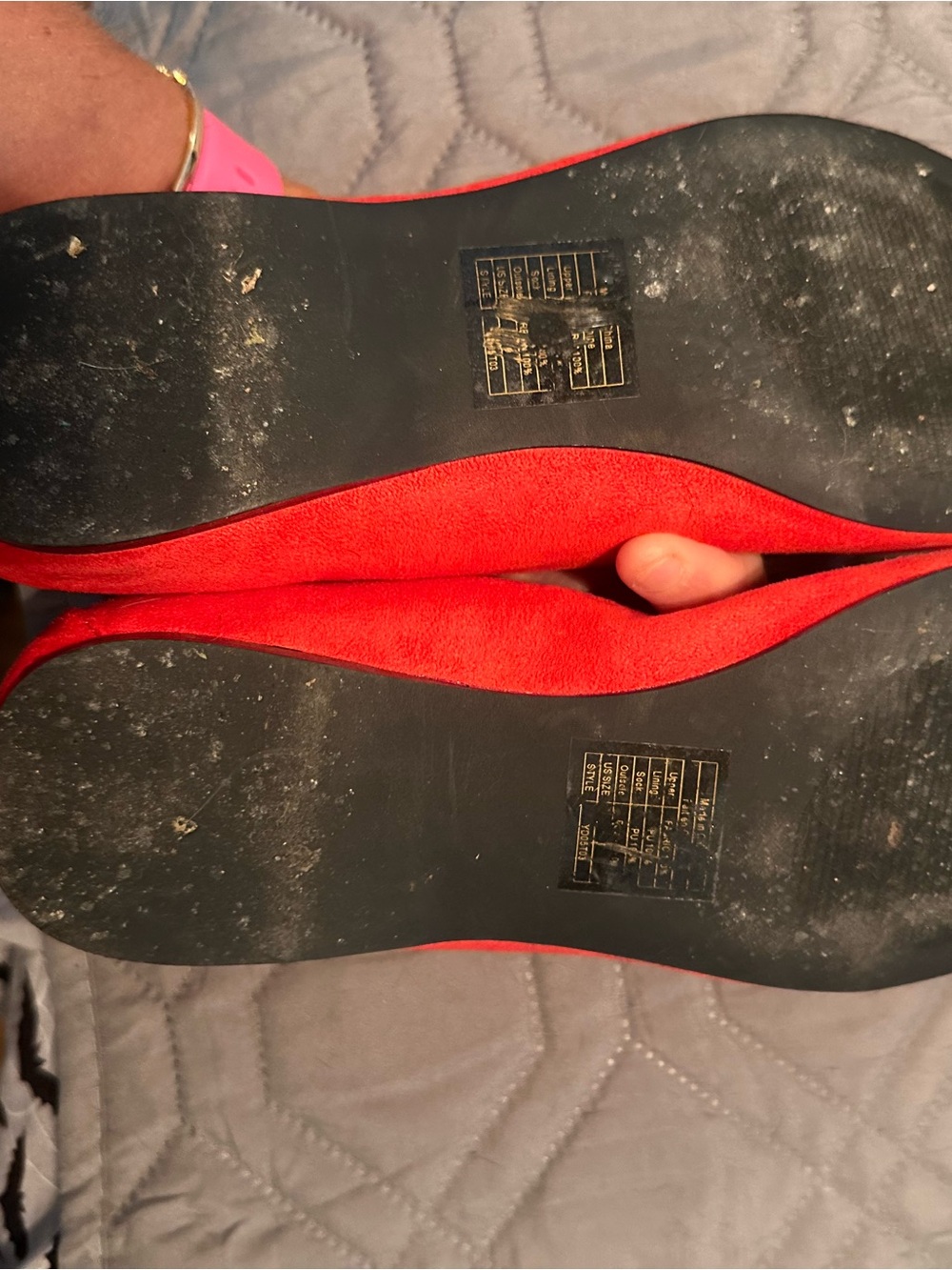 ModCloth x Hello Kitty Red Embroidered Flats WITH BOX (2018) - Picture 5 of 9